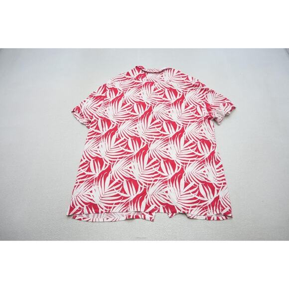 Express Rayon Hawaiian Shirt Button Up Floral Short Sleeve Mens Sz XL - Picture 9 of 9